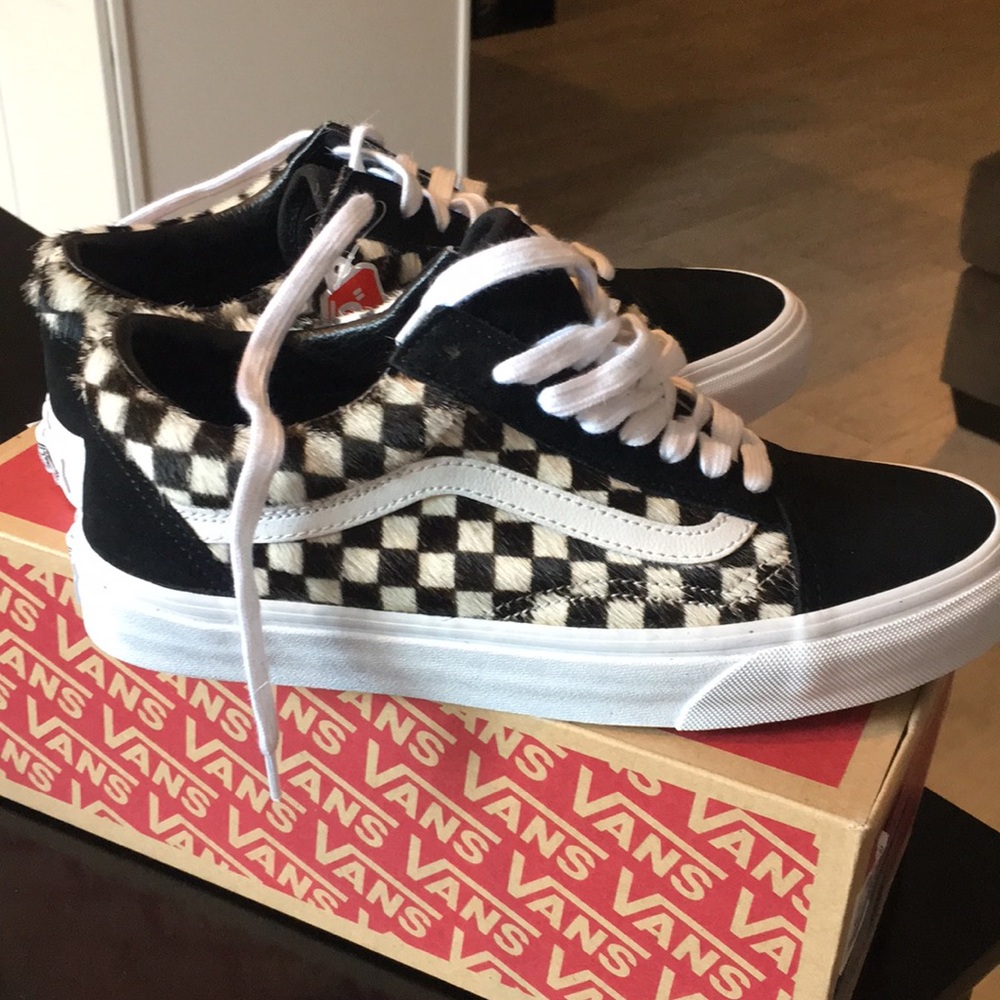 Brand new hair calf old skool vans!
